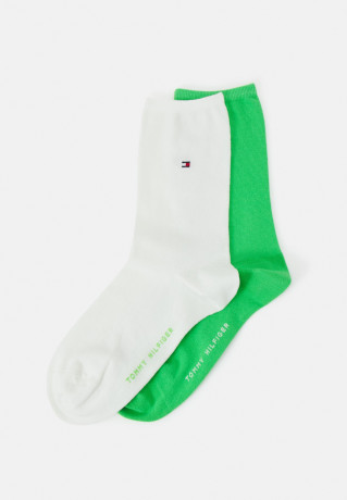 Tommy Hilfiger WOMEN CASUAL 2 PACK Socks green/marshmallow ЖЕНСКАЯ ПОВСЕДНЕВНАЯ 2 НАБОР Носки зеленый/зефир