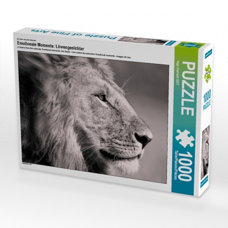 CALVENDO Puzzle CALVENDO Puzzle Emotionale Momente: Lowengesichter Пазл CALVENDO Puzzle Эмоциональные моменты: львиные морды