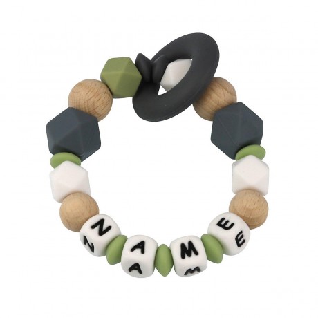 elefantasie Greifling Hexagon personalisiert mit Namen Игрушка-клатч шестигранник персонализированный с именем