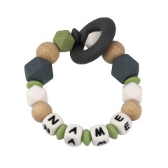 elefantasie Greifling Hexagon personalisiert mit Namen Игрушка-клатч шестигранник персонализированный с именем