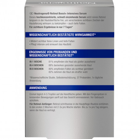 Neutrogena Retinol Boost+ Intensives Serum, 30 ml, Neutrogena Retinol Boost+ Интенсивная ночная сыворотка с чистым ретинолом, 30 мл