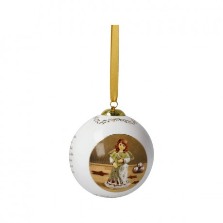 Goebel Goebel Jahresedition - Schneeflockentanz Jahreskugel 2022 d: 7 cm Ежегодный выпуск Goebel - ежегодный бал танца снежинок 2022 г. d: 7 см