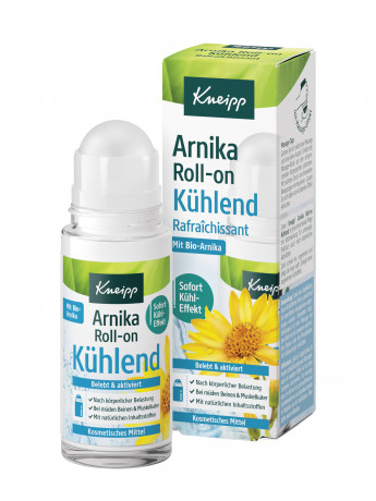 Kneipp Roll- on kuehlend Arnika, 50 ml, Kneipp охлаждающий ролик с органической арникой для уставших мышц и ног, 50 мл