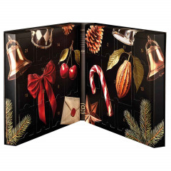 Lakrids by Buelow Adventskalender, Lakrids by Buelow премиальный адвент-календарь 2026 с лакрицей в шоколаде, 24 окошка, 345 г