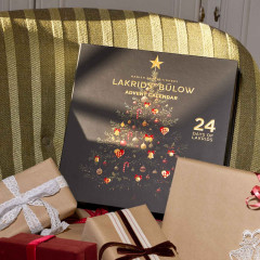 Lakrids by Buelow Adventskalender, Lakrids by Buelow премиальный адвент-календарь 2026 с лакрицей в шоколаде, 24 окошка, 345 г