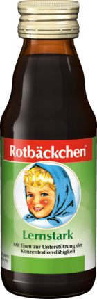 Rotbäckchen Lernstark Сок в Компактной Упаковке с Комплексом Витаминов В1 и В2, Цинком и Биотином для Улучшения Обмена Веществ, 125 мл