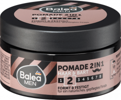 Balea MEN Pomade Haar &amp; Bart 2in1, 100 ml, Помада 2 в 1 для укладки волос и бороды с маслом макадамии, 100 мл