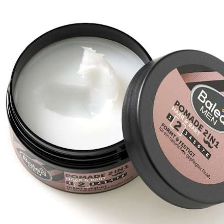 Balea MEN Pomade Haar & Bart 2in1, 100 ml, Помада 2 в 1 для укладки волос и бороды с маслом макадамии, 100 мл