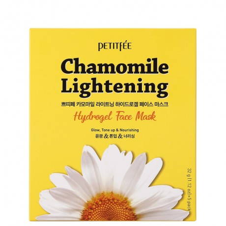 Petitfee Chamomile Lightening Hydrogel Mask Pack Гидрогелевая осветляющая маска с ромашкой
