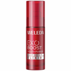 WELEDA EXO Youth Power Night Repair Elixir Granatapfel, 30 ml, Ночной восстанавливающий эликсир EXO Youth Power с гранатом для гладкости кожи, 30 мл