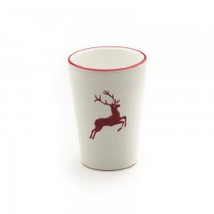 Gmundner Keramik Gmundner Keramik Rubinroter Hirsch Trinkbecher 0,28 L / h: 11 cm Керамическая чашка для питья Gmundner Ruby Red Deer 0,28 л / высота: 11 см
