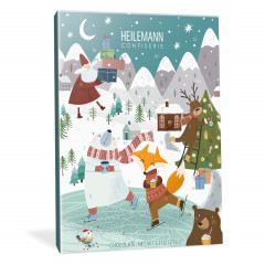 Heilemann Confiserie Kinder Adventskalender 2026 Edelvollmilch, Детский адвент-календарь 2026 Heilemann с 24 фигурками из молочного шоколада, 175 г