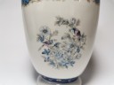 Japan porcelain, Винтажная Ваза "Цветы и птицы" в сине-голубых тонах с позолотой, Раритет, японский фарфор, 22см, Япония 1970г.