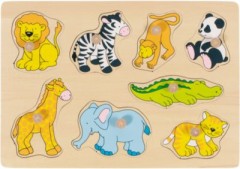 goki Steckpuzzle Zootiere Пазл животных зоопарка