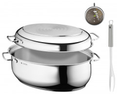 WMF WMF Extrabr\u00e4ter 8,5l inkl. Deckel  silber WMF Extra Br&amp;gt;4ter 8,5л с крышкой