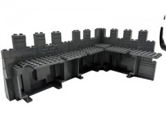 LEGO LEGO MOC Ritter Burg Schloss Mauer 2 Mauerteile und 1 Eckteil - dunkelgrau - 133 Teile LEGO MOC Knight Castle Wall 2 части стены и 1 угловая часть - темно-серый - 133 детали