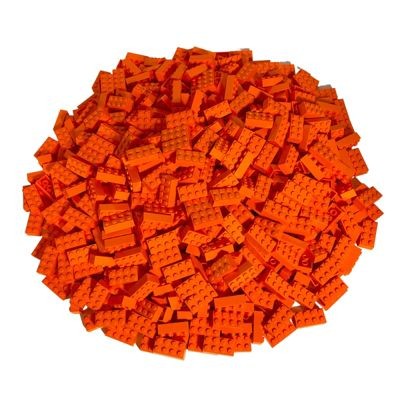 LEGO 250 Orange LEGO Steine 2x4 - Bausteine - Classic, Basic, City - 3001 250 оранжевых кубиков LEGO Bricks 2x4 - строительные блоки - классический, базовый, городской - 3001