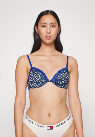 Tommy Hilfiger DEMI BRA PRINT Underwired bra blue DEMI BRA PRINT Бюстгальтер на косточках синий