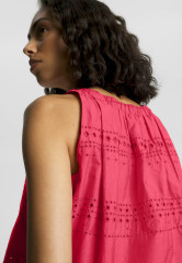 Tommy Hilfiger BRODERIE ANGLAISE POPLIN REGULAR FIT  Blouse bright cerise pink BRODERIE ANGLAISE POPLIN REGULAR FIT Блузка ярко-вишнево-розовый