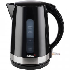 KORONA KORONA Wasserkocher Moderner Wasserkocher, 1,7 l, 2200 W, 1,7 Liter, 2200 Watt, herausnehmbarer Kalkfilter Schwarz/Edelstahl Чайник KORONA Чайник Modern, 1,7 л, 2200 Вт, 1,7 л, 2200 Вт, съемный фильтр от накипи