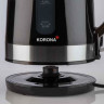 KORONA KORONA Wasserkocher Moderner Wasserkocher, 1,7 l, 2200 W, 1,7 Liter, 2200 Watt, herausnehmbarer Kalkfilter Schwarz/Edelstahl Чайник KORONA Чайник Modern, 1,7 л, 2200 Вт, 1,7 л, 2200 Вт, съемный фильтр от накипи