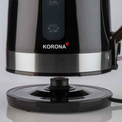 KORONA KORONA Wasserkocher Moderner Wasserkocher, 1,7 l, 2200 W, 1,7 Liter, 2200 Watt, herausnehmbarer Kalkfilter Schwarz/Edelstahl Чайник KORONA Чайник Modern, 1,7 л, 2200 Вт, 1,7 л, 2200 Вт, съемный фильтр от накипи