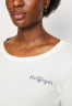 Tommy Hilfiger SLIM ROPE PUFF PRINT Long sleeved top ecru SLIM ROPE PUFF PRINT Топ с длинными рукавами экрю