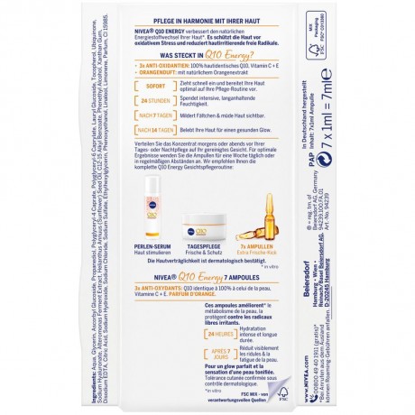 Nivea Q10 Energy Anti-Falten 7 Tage  Q10 Energy против морщин 7 дней