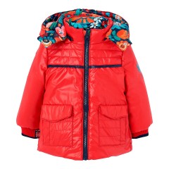 boboli Wende-Steppjacke mit Kapuze Blumen Двусторонняя стеганая куртка с капюшоном и цветами