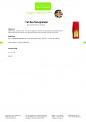 Krauterhaus Sanct Bernhardt Fruit Tea Pomegranate, 200 г