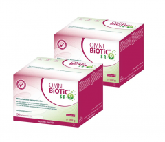 OMNI BIOTIC SR-9 56st х 2 packs, Комплекс бактерий Омни Биотик при стрессах, расстройствах и тревоге: 9 штаммов + Витамины группы В, 56 саше x 2 упаковки (112 саше)