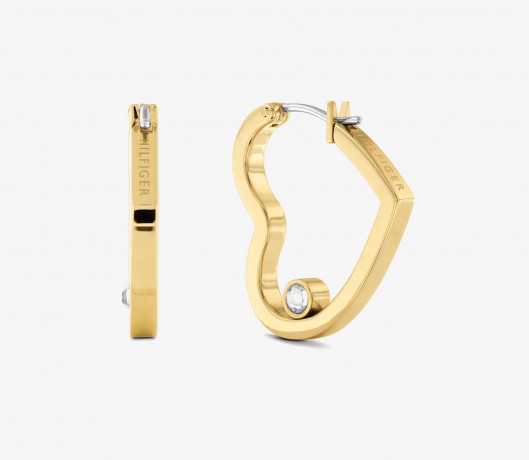 Tommy Hilfiger GP WITH CRYSTALS EARRINGS Earrings gold-coloured СЕРЬГИ GP С КРИСТАЛЛАМИ Серьги золотого цвета