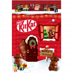 KitKat Adventskalender, KitKat 3D адвент-календарь 2026 с шоколадно-вафельными фигурками, 24 окошка, 208 г