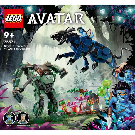 LEGO Avatar: 3er Set: Neytiri und Thanator vs. Quaritch im MPA (75571); 560 Teile + Jakes und Neytiris erster Flug auf einem Banshee (75572); Bau- und Spielset (572 Teile) + Schwebende Berge: Site 26 und Аватар: Набор из 3: Нейтири и Танатор против Куорич