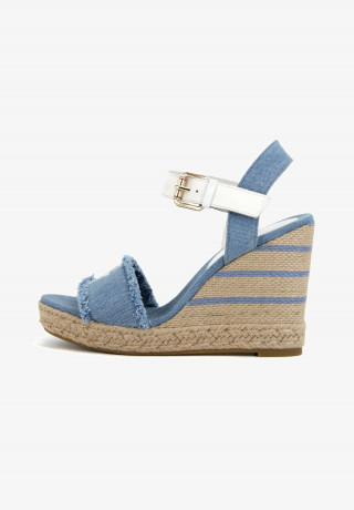 Tommy Hilfiger High heeled sandals denim Босоножки на высоком каблуке джинсовая ткань