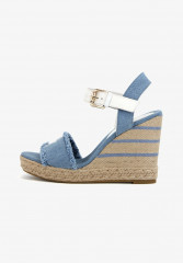 Tommy Hilfiger High heeled sandals denim Босоножки на высоком каблуке джинсовая ткань