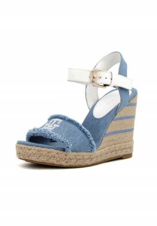 Tommy Hilfiger High heeled sandals denim Босоножки на высоком каблуке джинсовая ткань