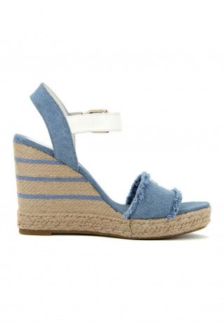 Tommy Hilfiger High heeled sandals denim Босоножки на высоком каблуке джинсовая ткань