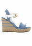 Tommy Hilfiger High heeled sandals denim Босоножки на высоком каблуке джинсовая ткань
