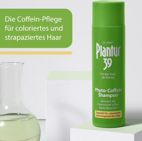 Plantur 39 Shampoo Phyto-Coffein Coloriertes & Strapaziertes Haar, Шампунь Plantur 39 с фито-кофеином, специально для поврежденных и окрашенных волос, 250 мл