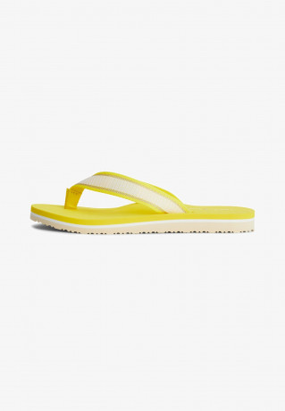 Tommy Hilfiger WEBBING T-bar sandals vivid yellow WEBBING Сандалии с Т-образной перемычкой ярко-желтый