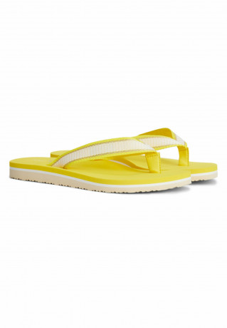 Tommy Hilfiger WEBBING T-bar sandals vivid yellow WEBBING Сандалии с Т-образной перемычкой ярко-желтый