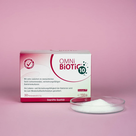 OMNI-BIOTIC 10, 40x5g, Комплекс бактерий Омни Биотик 10 штаммов бактерий для микрофлоры кишечника, Германия, 40 саше х 5 грамм