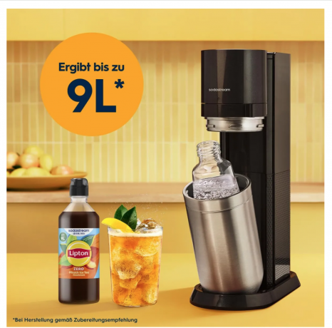 Sodastream drink mix Lipton Zero Pfirsich Ice Tea 440ml x 4st, Сироп для газированной воды, без сахара, концентрат холодного чая со вкусом персика, набор 4 шт х 440 мл