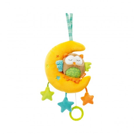 Fehn Spieluhr Eule im Mond Сова из музыкальной шкатулки на луне