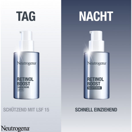 Neutrogena Anti-Age Retinol Boost Vorteilsset, 100 ml / 2 x 50 ml, Neutrogena Retinol Boost Набор дневного и ночного ухода с ретинолом, 2 крема по 50 мл