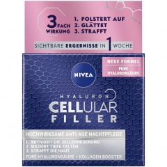 Nivea Hyaluron Cellular Filler Anti-Age Nachtpflege Hyaluron Cellular Filler Антивозрастной ночной крем