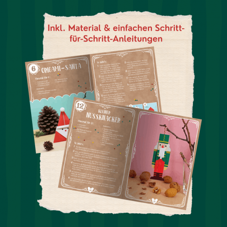 Familien Bastel-Adventskalender, творческий семейный адвент-календарь с 24 проектами и материалами