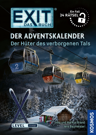 KOSMOS EXIT Das Buch Der Hueter des verborgenen Tals Adventskalender 2026, KOSMOS EXIT Книга — адвент-календарь 2026 «Хранитель скрытой долины» с 24 эскейп-загадками, 208 страниц, от 12 лет