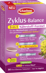 Schaebens Zyklus Balance 3-in-1 Naehrstoff-Formel 30 Tabletten, Витаминно-минеральный комплекс для женщин Zyklus Balance, 30 таблеток